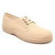 Zapatilla con cordones en lycra/lona