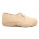 Zapatilla con cordones en lycra/lona